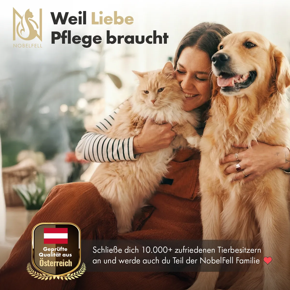 Selbstreinigende Fellbürste für Katzen & Hunde 7